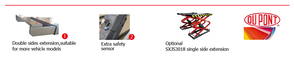 SXJS3018D Double Scissor Lift (In-ground Installation)