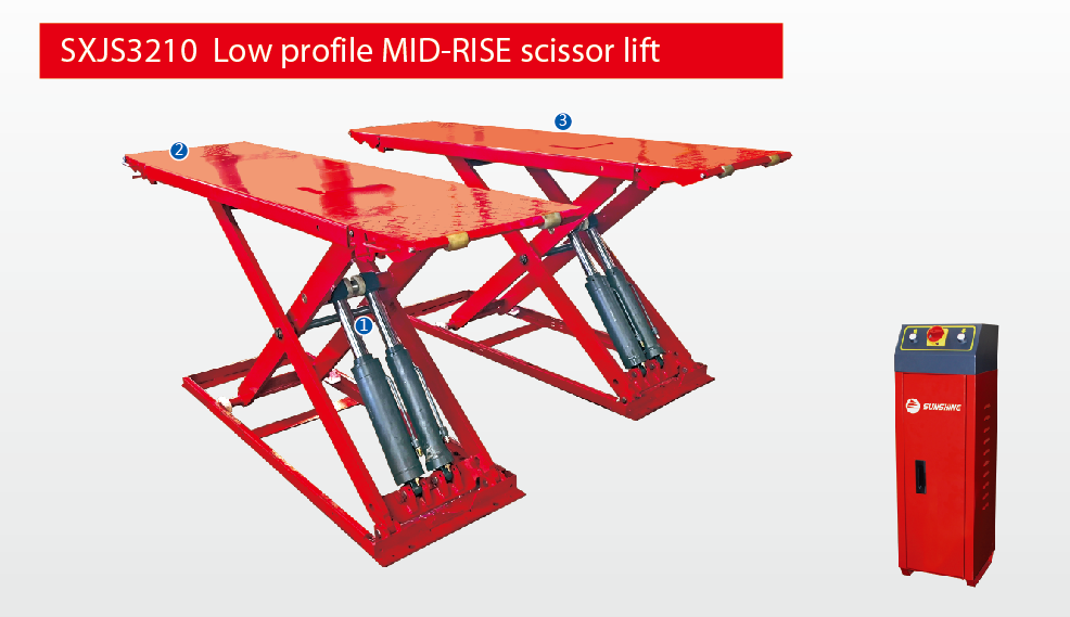 SXJS3210 Low Profile MID-RISE Scissor Lift